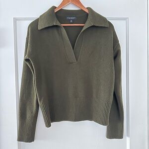 Olive Green Cashmere Sweater